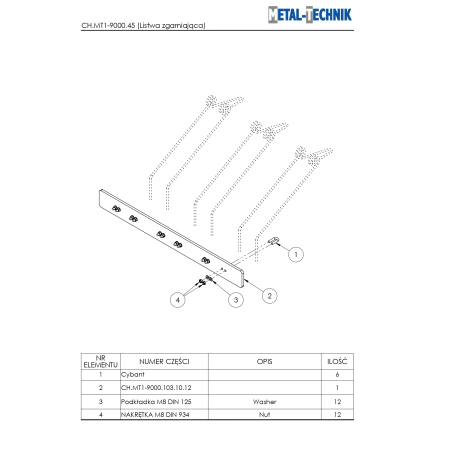 Katalog części zamiennych - Metal-Technik Chwastownik MT1 - 9000
